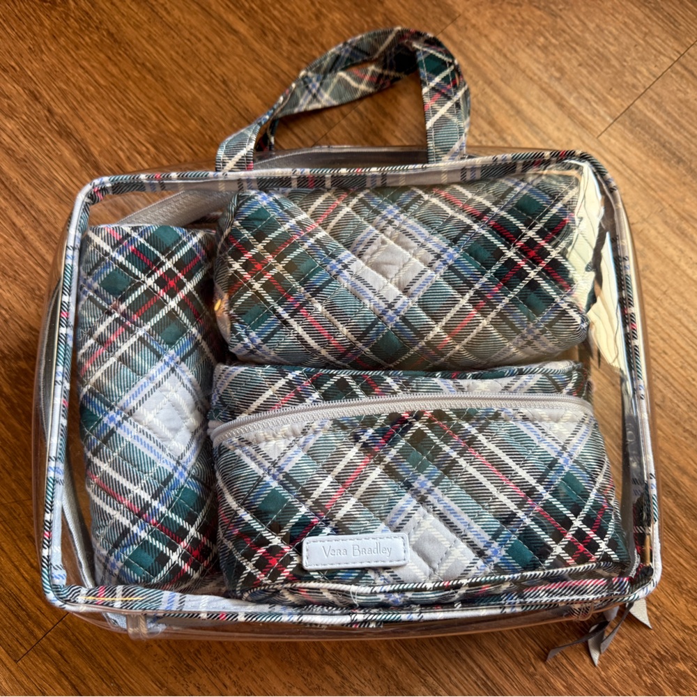 Vera Bradley Plaid Bag Set